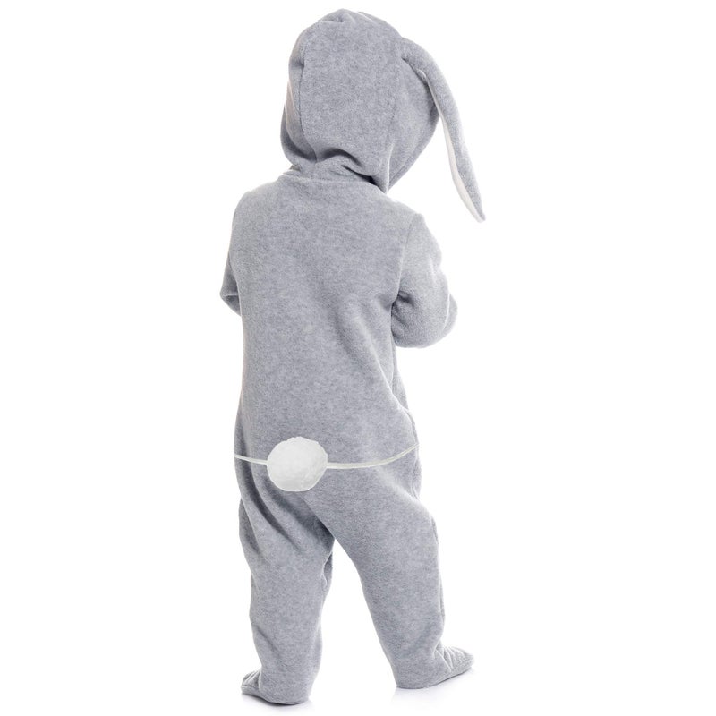 Skeleteen Bunny Rabbit Tail Accessory - White Pom Pom Costume Accessories Bunny Tail for Pretend Play - Image 4